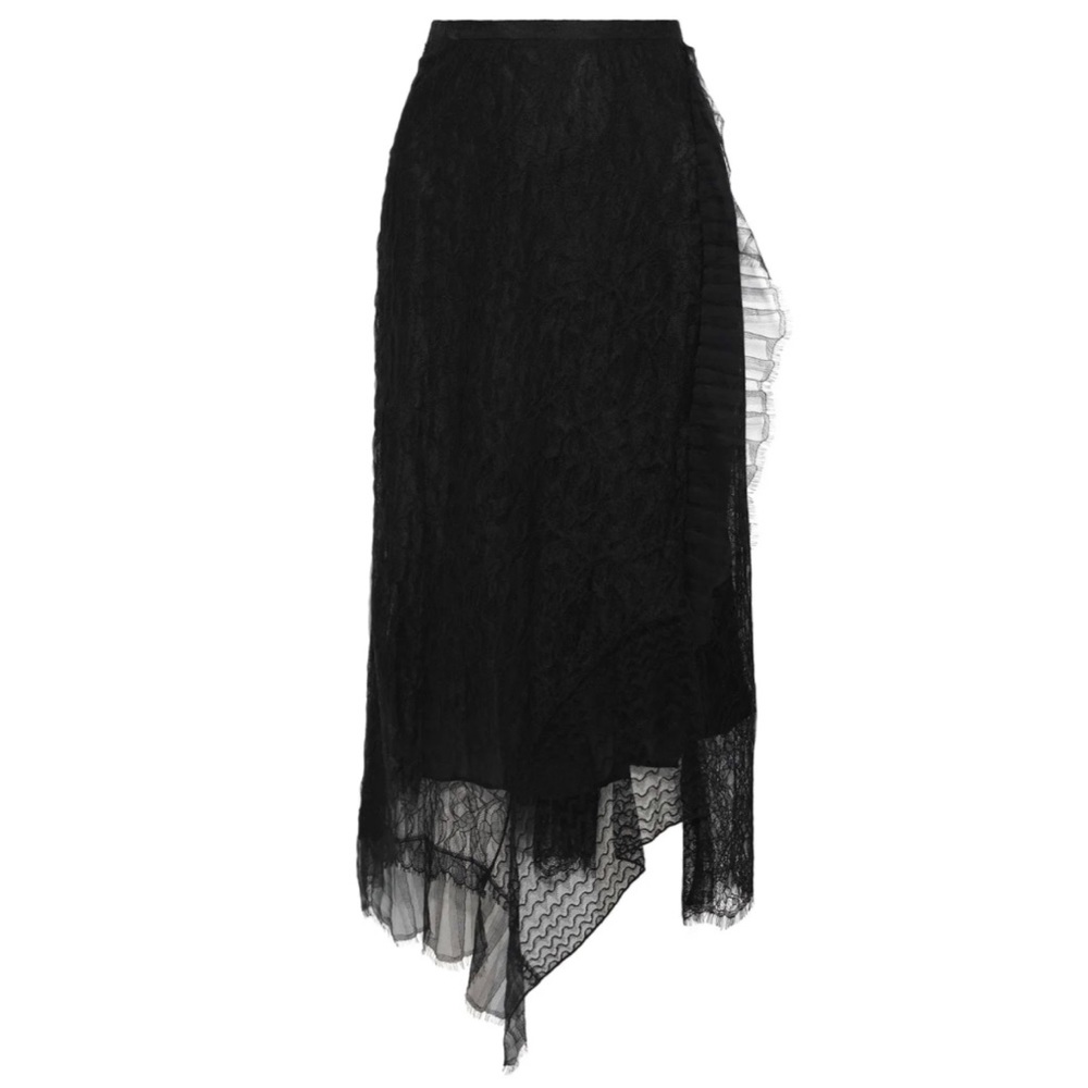 3.1 PHILLIP LIM Asymmetric Chantilly Lace Skirt